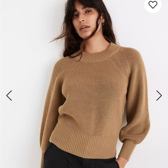 Madewell Sweaters - Madewell Poole Balloon-Sleeve Pullover Sweater
